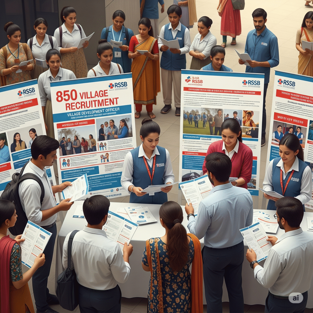 Village Development Officers (VDO). This recruitment drive aims to fill 850 positions.